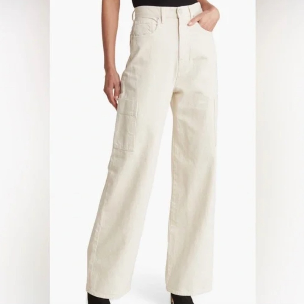 Frame High Rise Baggy Cargo Jeans